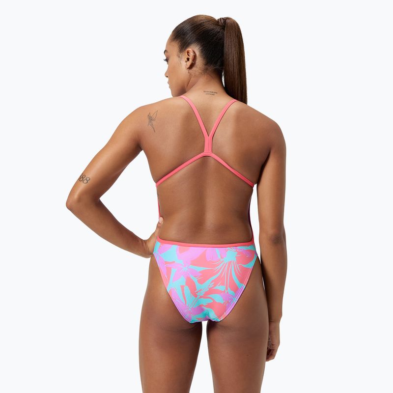 Speedo női egyrészes fürdőruha Allover Digital Vback kaluna virágos/arctic glass 2