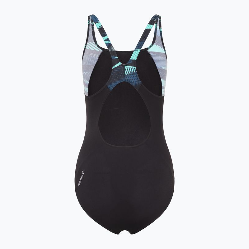 Speedo női egyrészes fürdőruha HyperBoom Splice Muscleback sötét teal 2