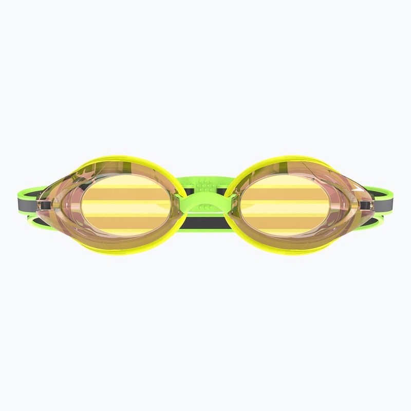 Speedo Vanquisher 3.0 Mirrored hiper sárga/szürke/ablaze tükrös úszószemüveg 2