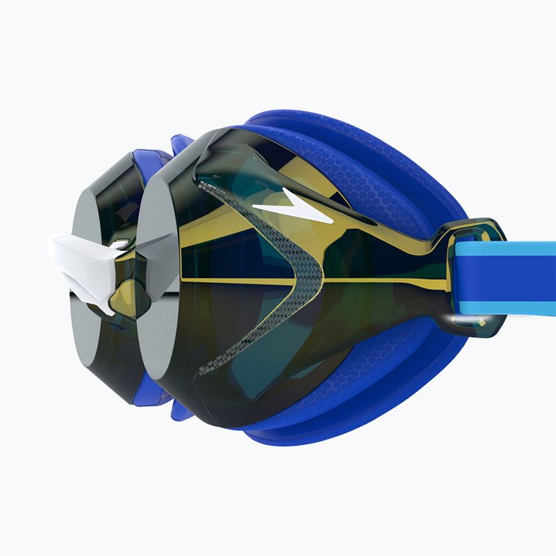 Speedo Vanquisher 3.0 Mirror gyermek úszószemüveg kobalt pop / kobalt / arany tükör 4