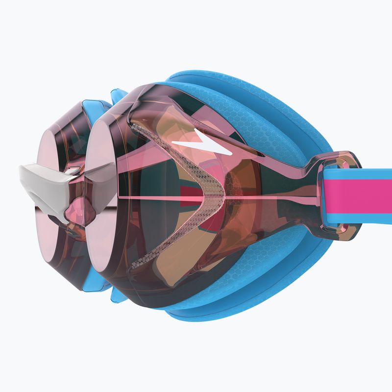 Speedo Vanquisher 3.0 Mirror gyermek úszószemüveg picton kék/vermillion/arany tükör 3