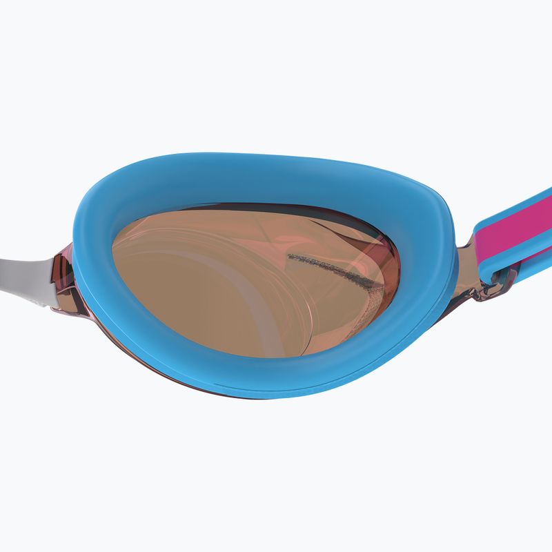 Speedo Vanquisher 3.0 Mirror gyermek úszószemüveg picton kék/vermillion/arany tükör 5