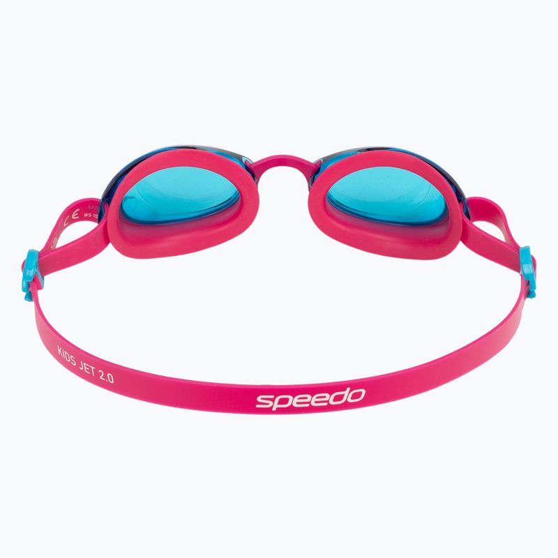 Speedo Kids Jet 2.0 elektromos rózsaszín/zöldkék úszószemüveg 4