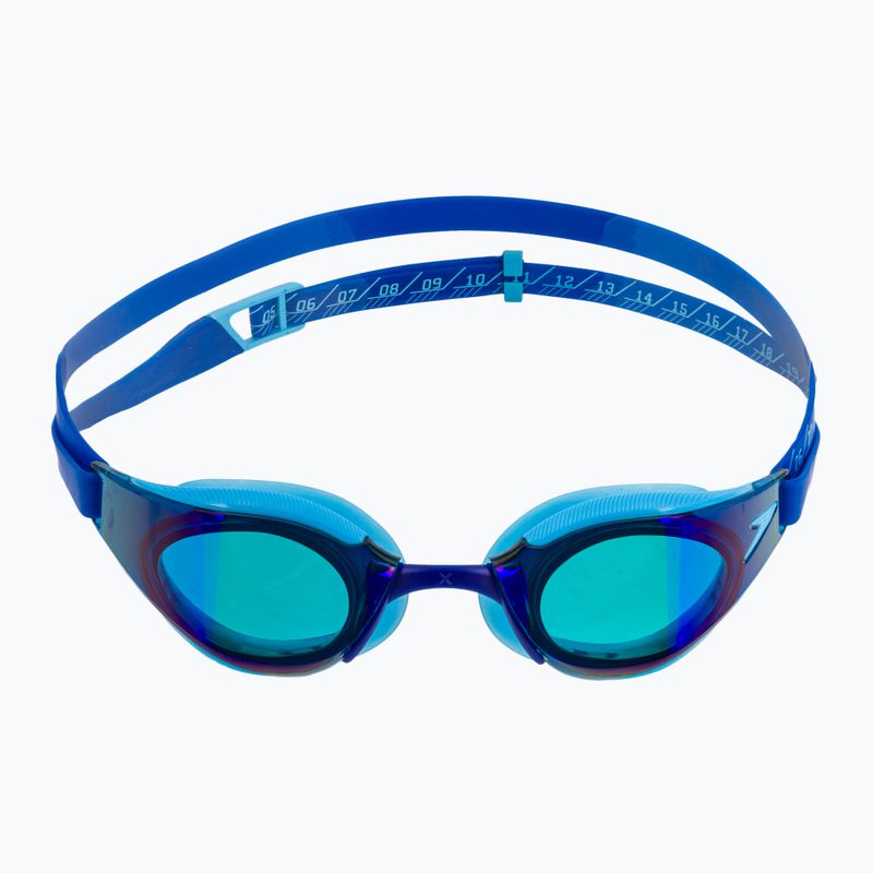 Speedo Fastskin Hyper Elite Mirror gyermek úszószemüveg picton kék / kobalt / írisz 2