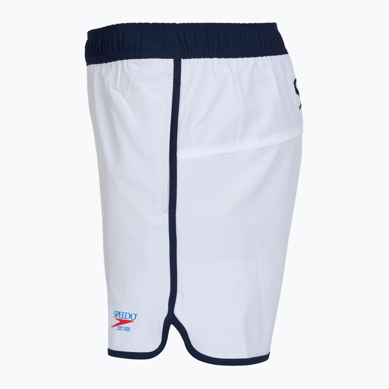 Férfi Speedo Jetstream Retro Logo Volley 16" fehér úszónadrág, fehér 3