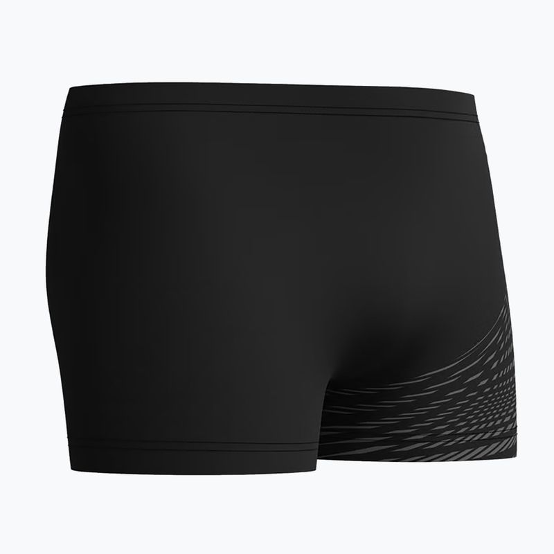 Férfi úszó boxer nadrág Speedo Medley Logo Aquashort black/usa charcoal 3