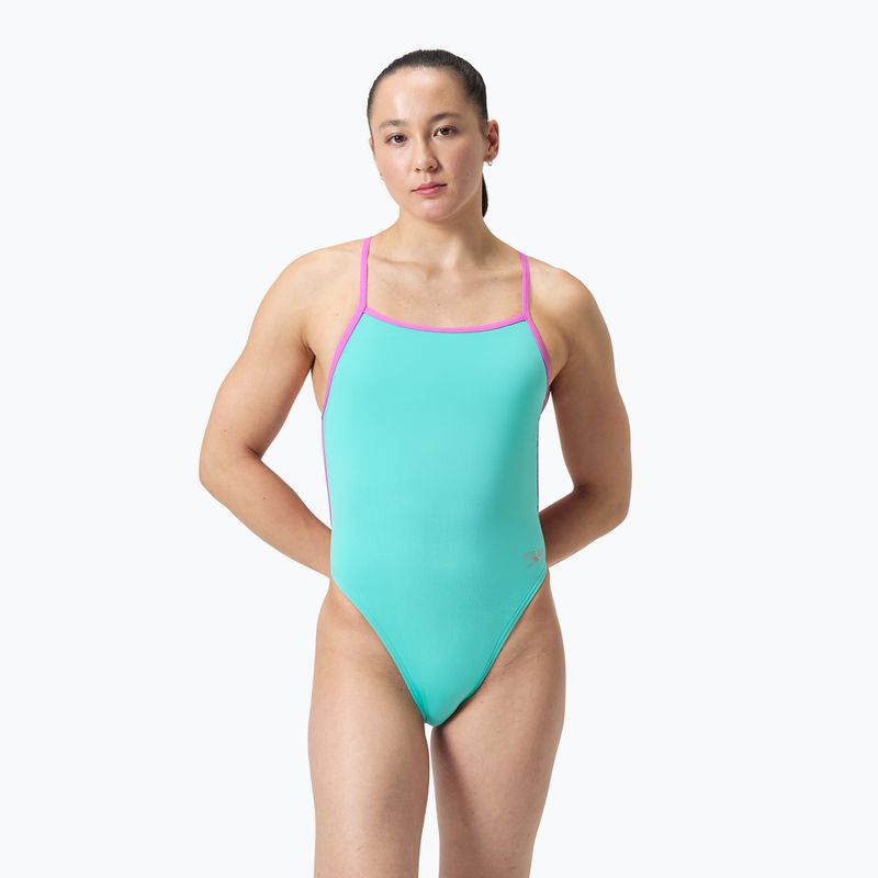 Speedo Solid Vback arctic glass női egyrészes fürdőruha 2