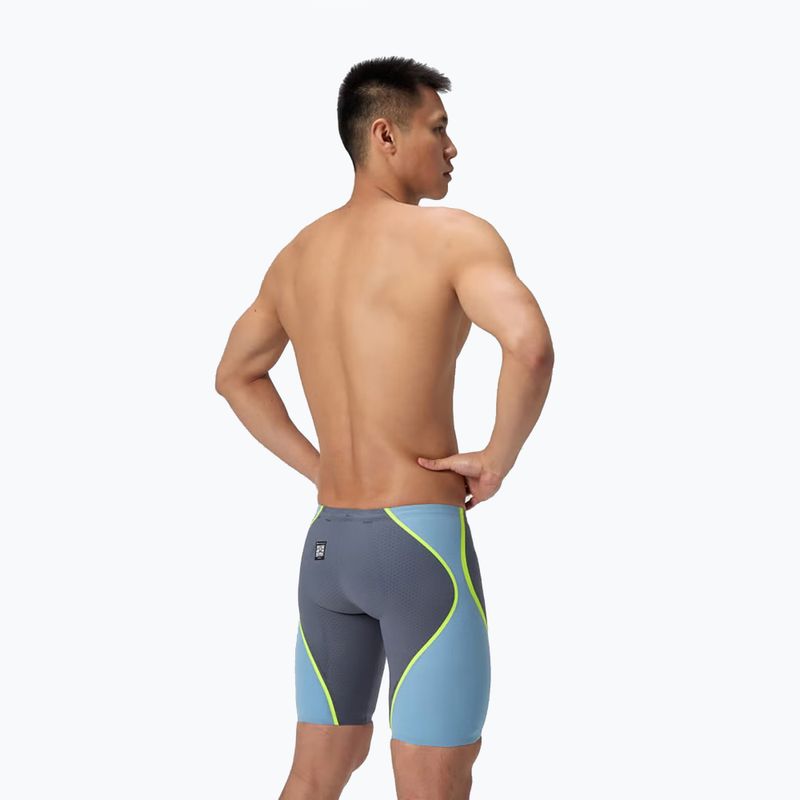Férfi úszó jammer Speedo Fastskin LZR Intent 2.0 Jammer szürke ólom/acadia kék/hiper sárga 3