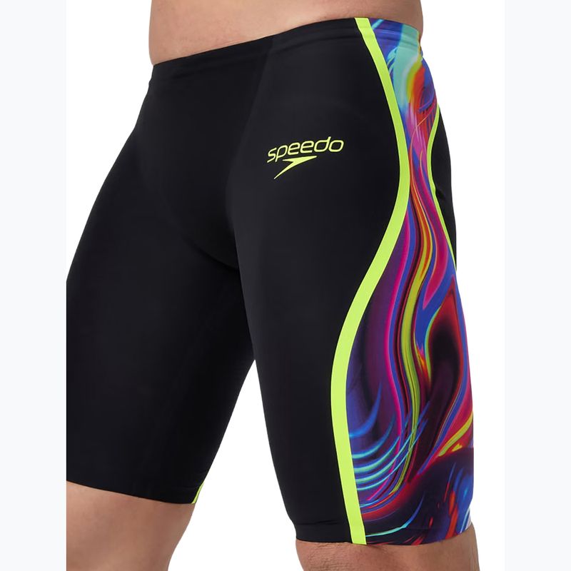 Férfi úszó jammer Speedo Fastskin LZR Intent 2.0 Jammer black/molten blur/hyper yellow 5