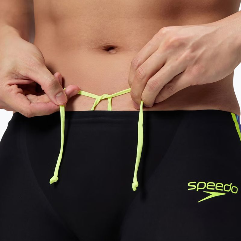 Férfi úszó jammer Speedo Fastskin LZR Intent 2.0 Jammer black/molten blur/hyper yellow 6