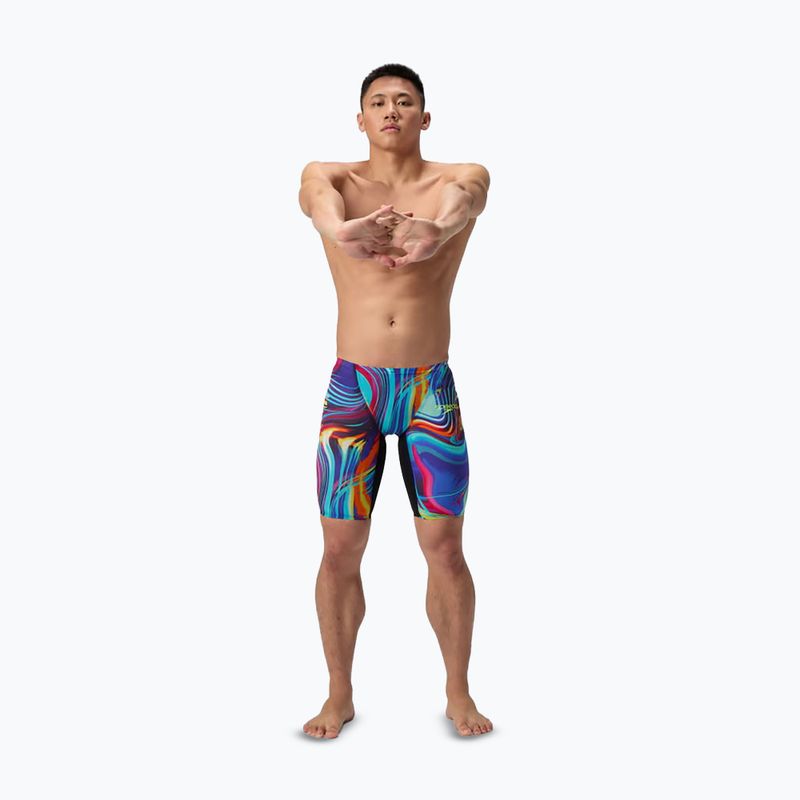 Férfi Speedo Fastskin LZR Pure Valor 2.0 úszónadrág, molten black/molten blur 2