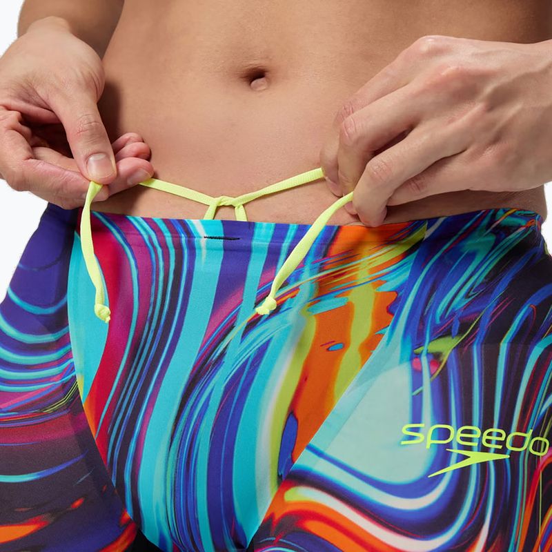 Férfi Speedo Fastskin LZR Pure Valor 2.0 úszónadrág, molten black/molten blur 6