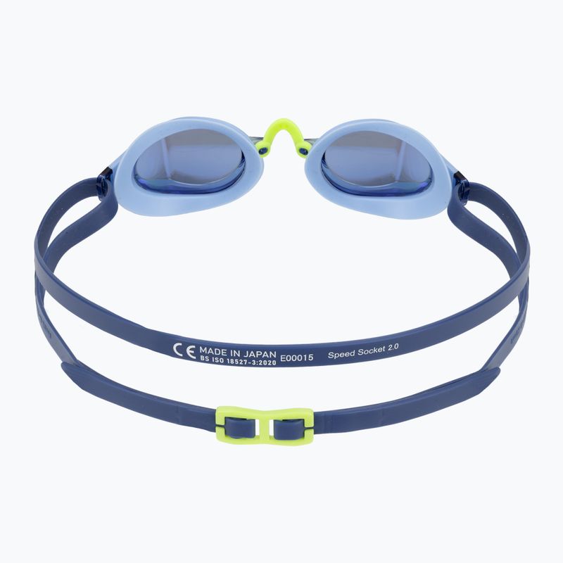 Speedo Fastskin Speedsocket 2 Mirror cukor kék / celeste / iris tükör úszószemüveg 4