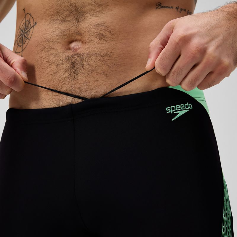 Férfi Speedo Hyper Boom Splice úszódobok fekete/alfalfa zöld 6