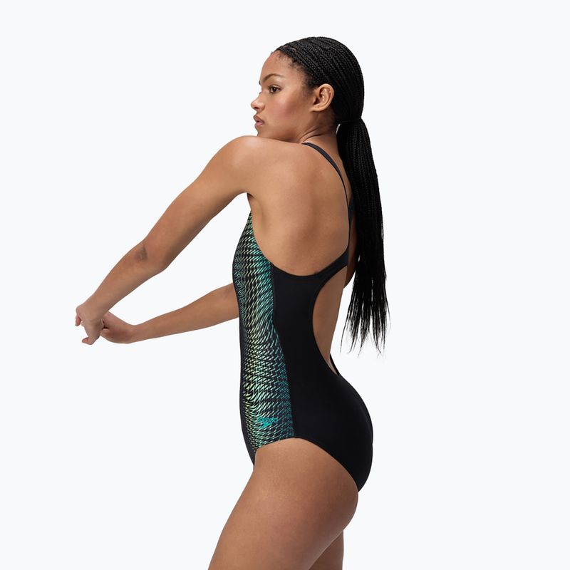 Női egyrészes úszódressz Speedo Digital Printed Medalist türkiz drágakő 4