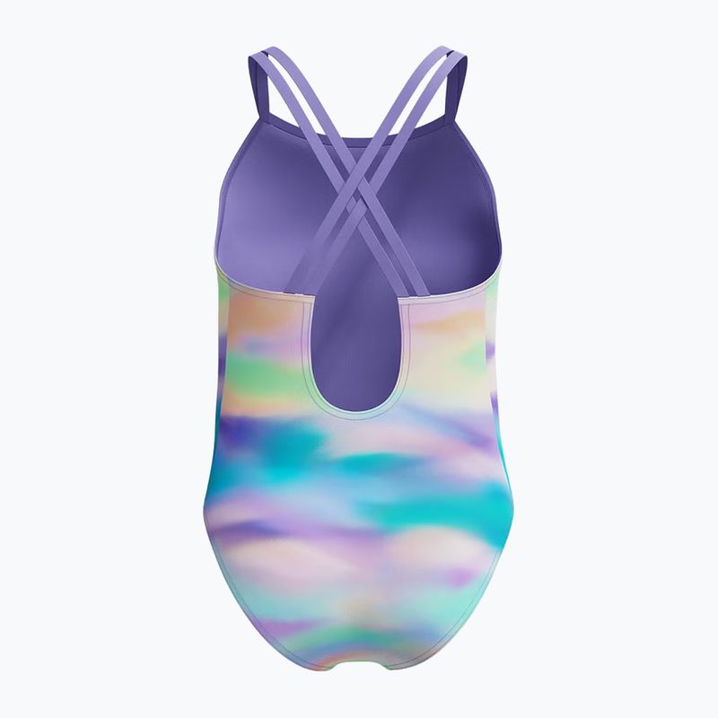Gyerek egy részes fürdőruha Speedo Printed Twinstrap purple fog 2