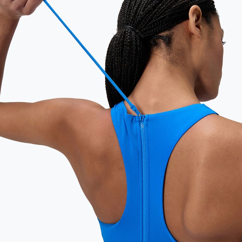 Speedo Racer Zip női egyrészes fürdőruha beépített melltartóval lagúna kék 5