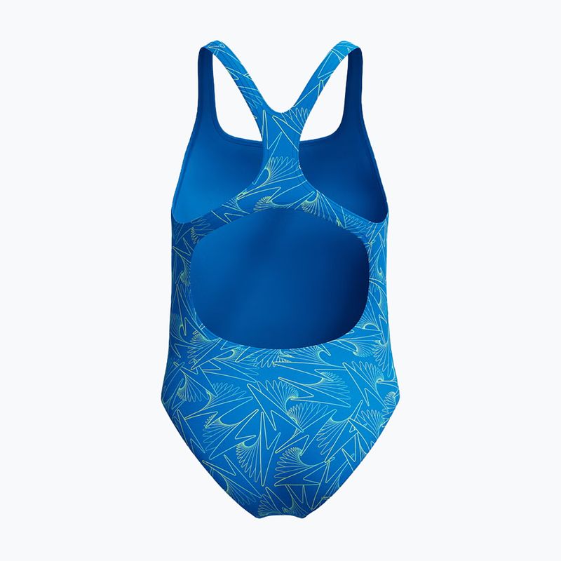 Gyerek egyberészes fürdőruha Speedo HyperBoom Allover Medalist lagoon blue/celeste 2
