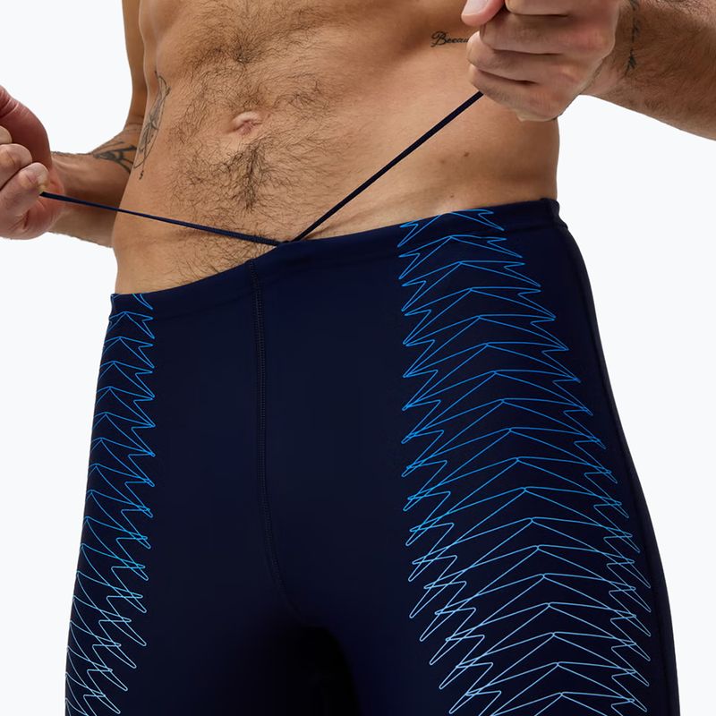 Férfi úszó jammer Speedo Duo Logo Print Mid Jammer navy/sugar blue 5