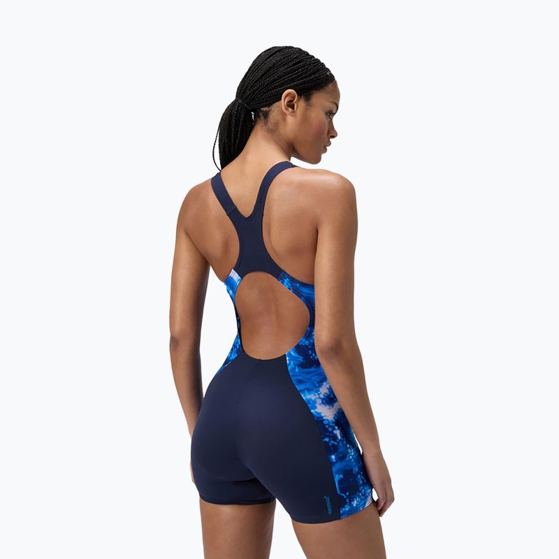 Egyrészes fürdőruha Speedo Digital Printed Legsuit peacoat 3