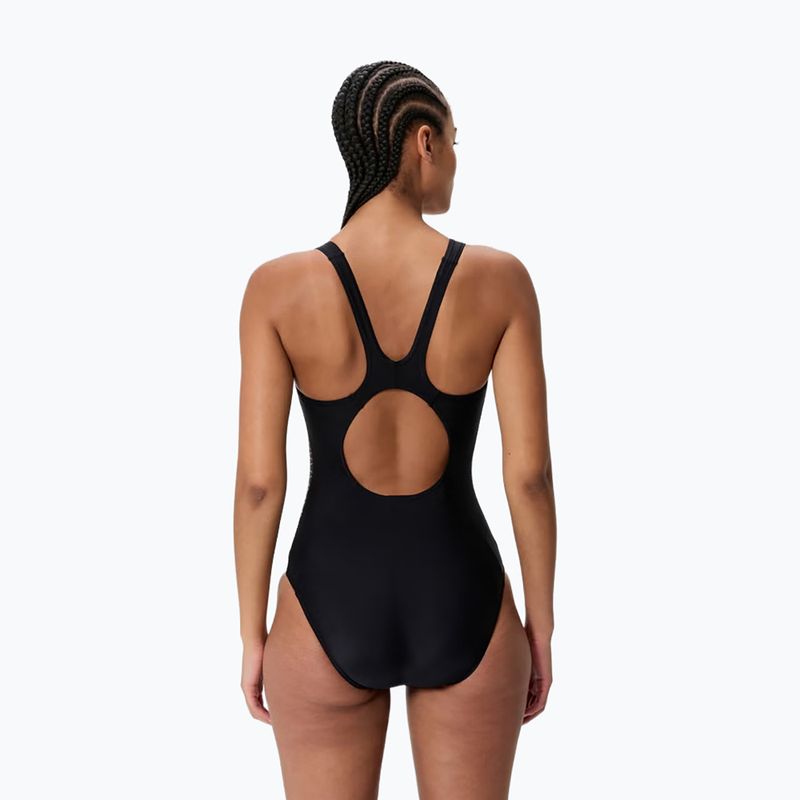 Női egyrészes fürdőruha Speedo Placement Muscleback anthracite 2