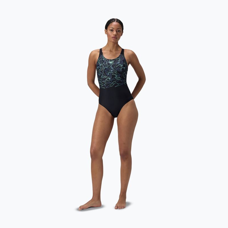 Női egyrészes úszódressz Speedo HyperBoom Placement Muscleback alfalfa zöld 2