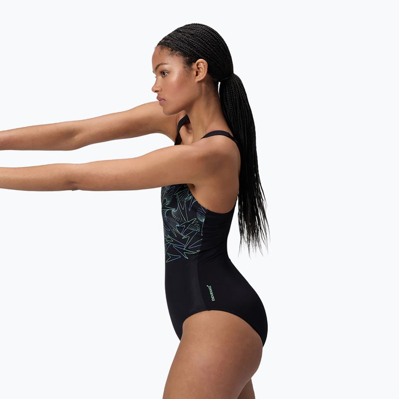 Női egyrészes úszódressz Speedo HyperBoom Placement Muscleback alfalfa zöld 4