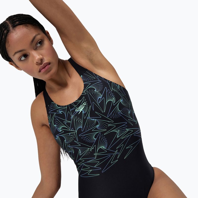 Női egyrészes úszódressz Speedo HyperBoom Placement Muscleback alfalfa zöld 5