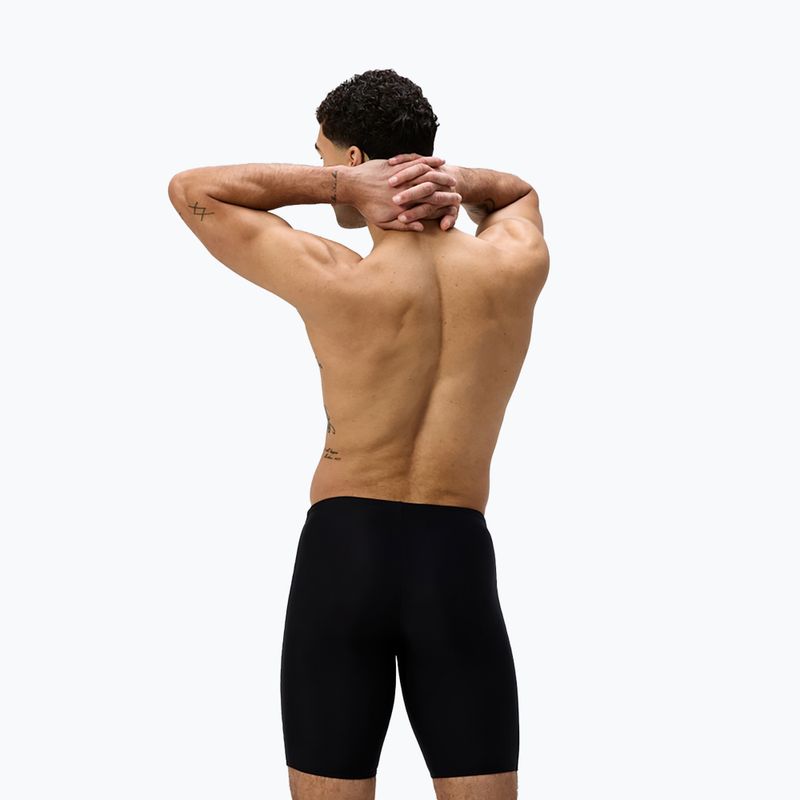 Férfi Speedo Medley Logo úszónadrág fekete/alfalfa zöld 3