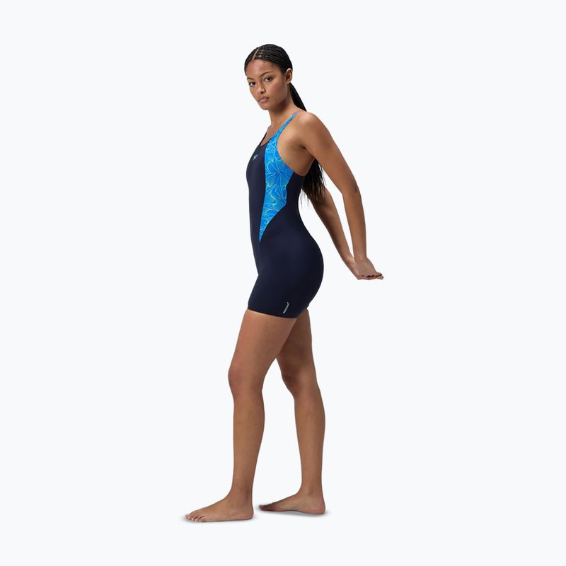 Női egyrészes fürdőruha Speedo HyperBoom Splice Legsuit lagoon blue/celeste 2