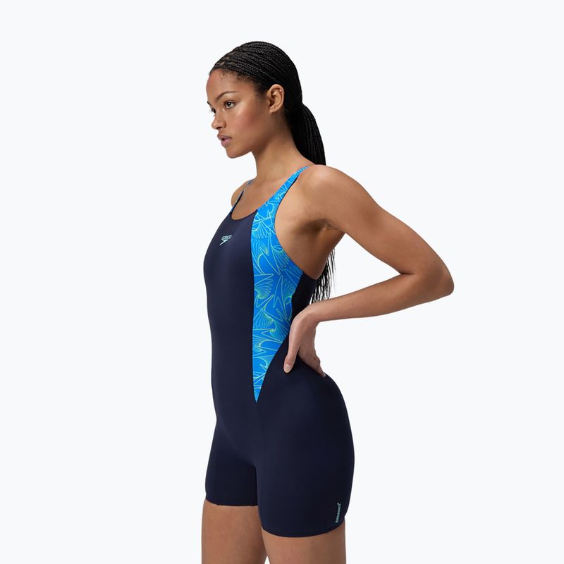 Női egyrészes fürdőruha Speedo HyperBoom Splice Legsuit lagoon blue/celeste 4