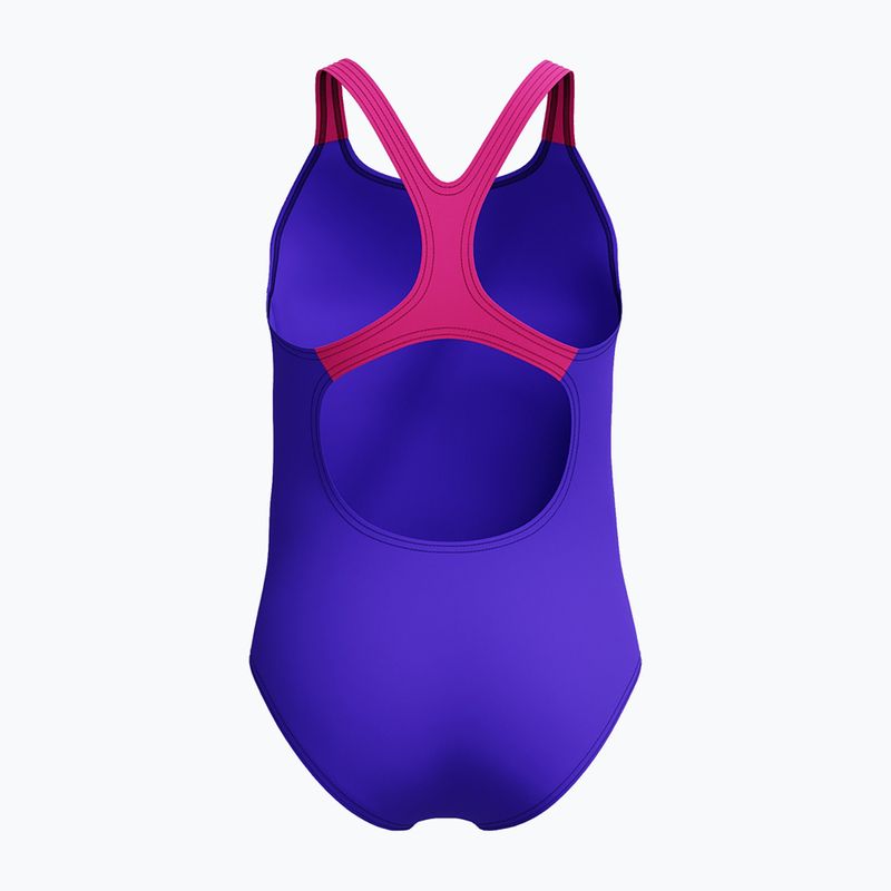 Gyermek egyrészes úszódressz Speedo Medley Logo Medalist indigókék fényben 2