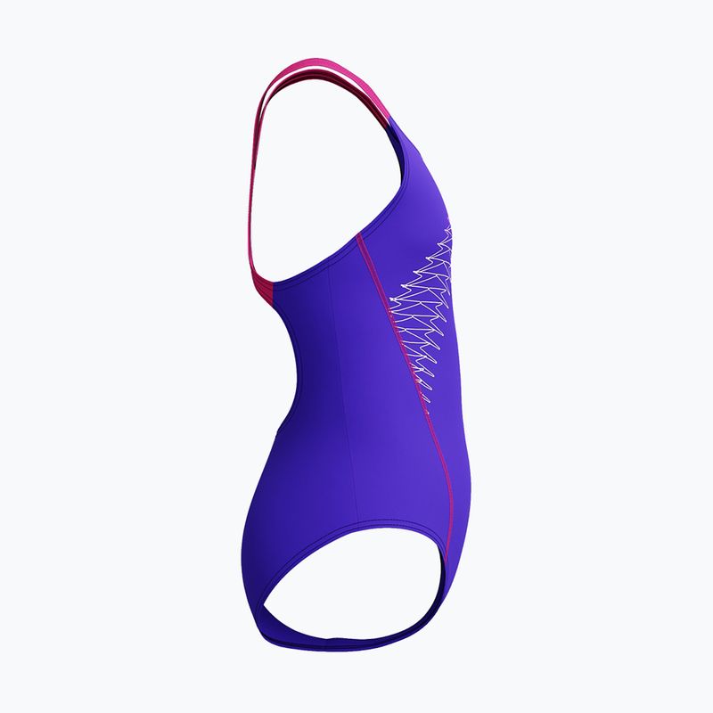 Gyermek egyrészes úszódressz Speedo Medley Logo Medalist indigókék fényben 4