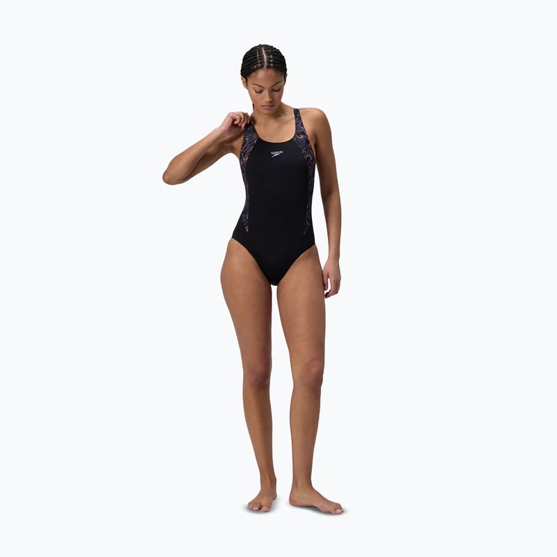 Női egyrészes fürdőruha Speedo HyperBoom Splice Muscleback bright peach 2