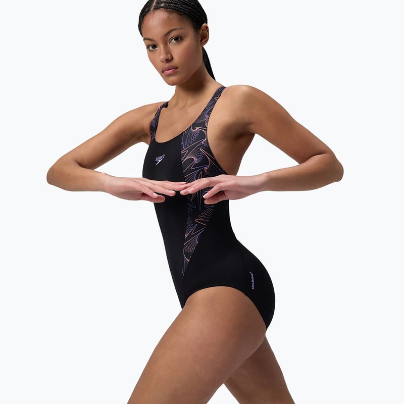 Női egyrészes fürdőruha Speedo HyperBoom Splice Muscleback bright peach 4