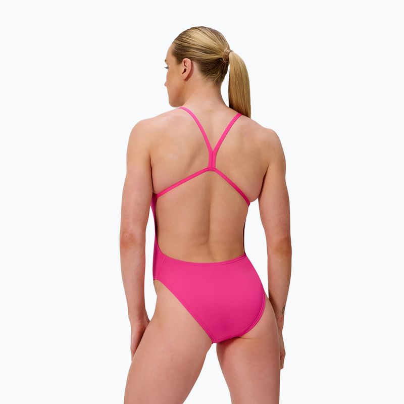 Női egyrészes úszódressz Speedo FL Solid V-Back flare pink 2