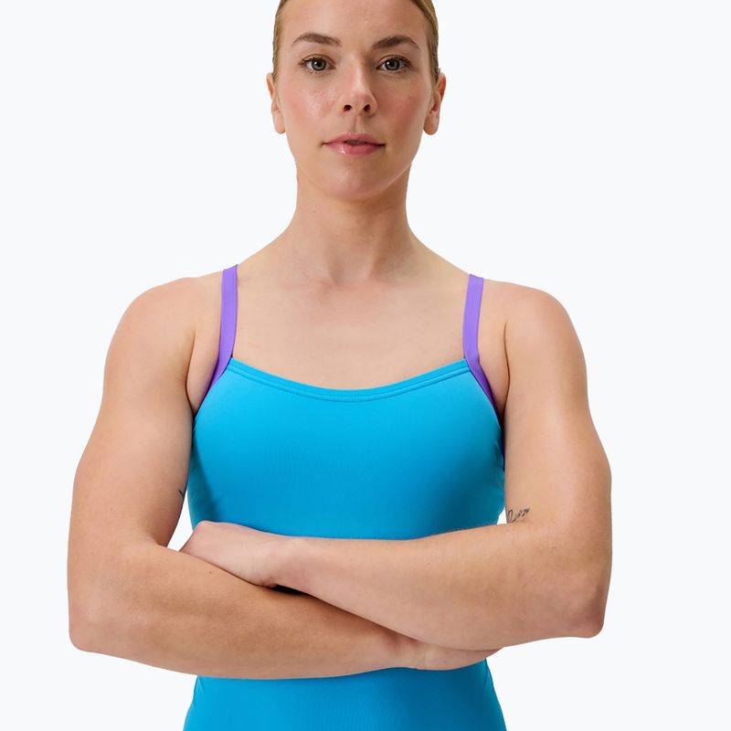 Női egyrészes úszódressz Speedo FL Solid Flyback 2.0 picton blue/indigo glow 4