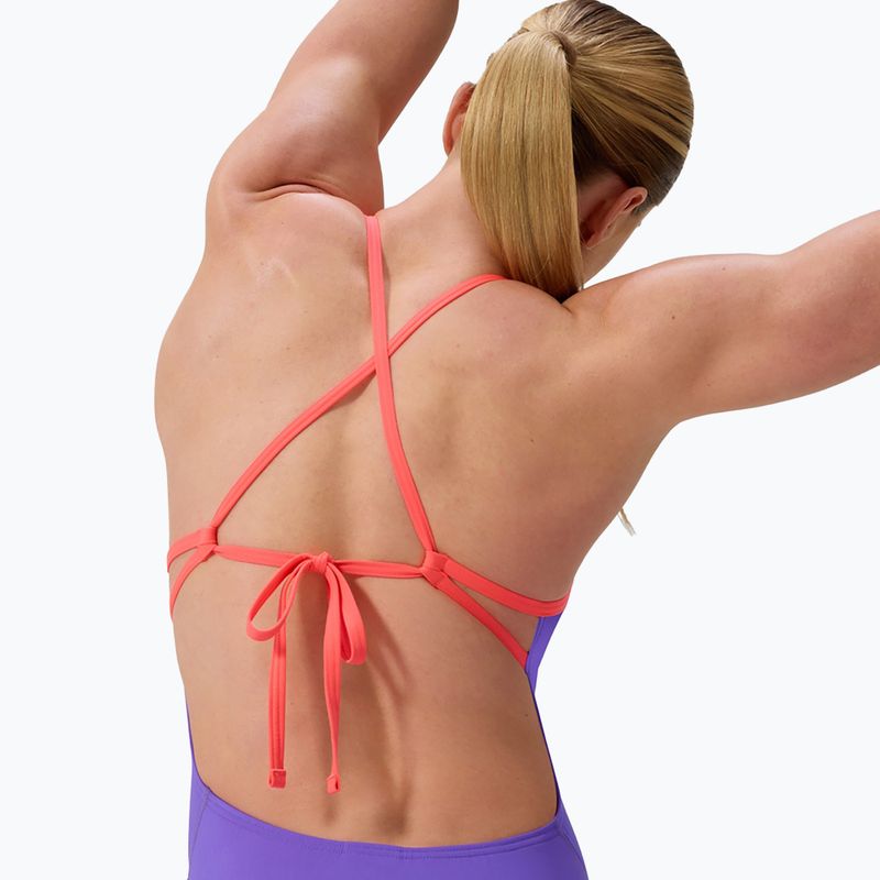 Női egyrészes Speedo FL Solid Tie Back úszódressz indigókék/picton kék 5