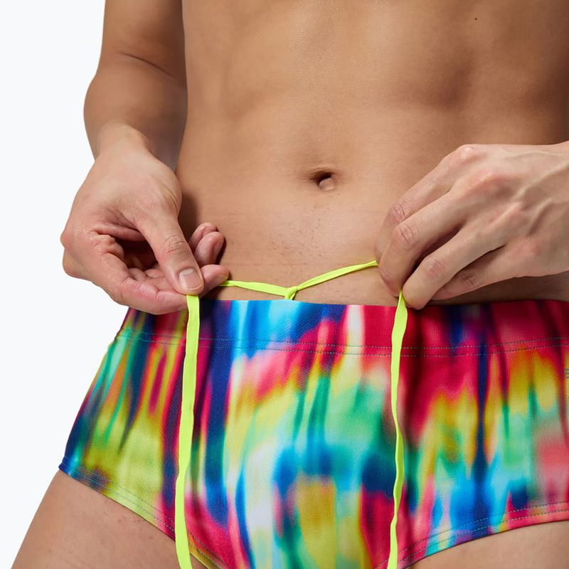 Férfi úszó bokszerek Speedo Printed 13.5 cm Brief prismatic paradise/ruby 4
