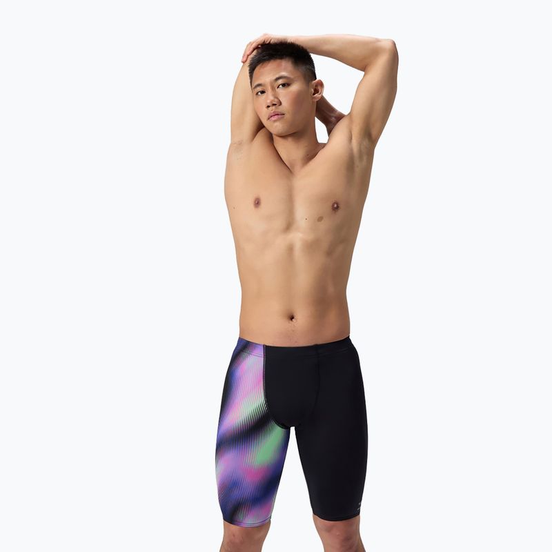 Speedo ML egylábú nyomtatott homályos üveg/fekete férfi úszódzseki