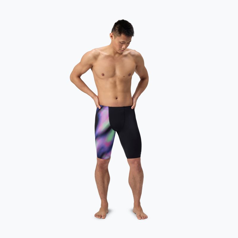 Speedo ML egylábú nyomtatott homályos üveg/fekete férfi úszódzseki 2