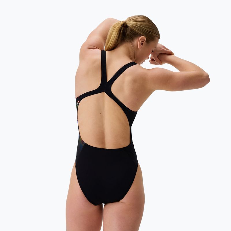 Speedo egyrészes úszódressz Placement Printed Powerback static volta/anthracite 2