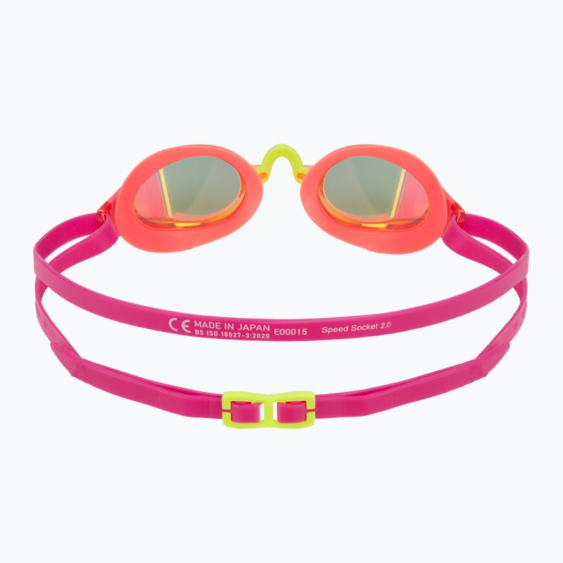 Úszószemüveg Speedo Fastskin Speedsocket 2 Mirror neon melon/vermilion/gold mirror 4