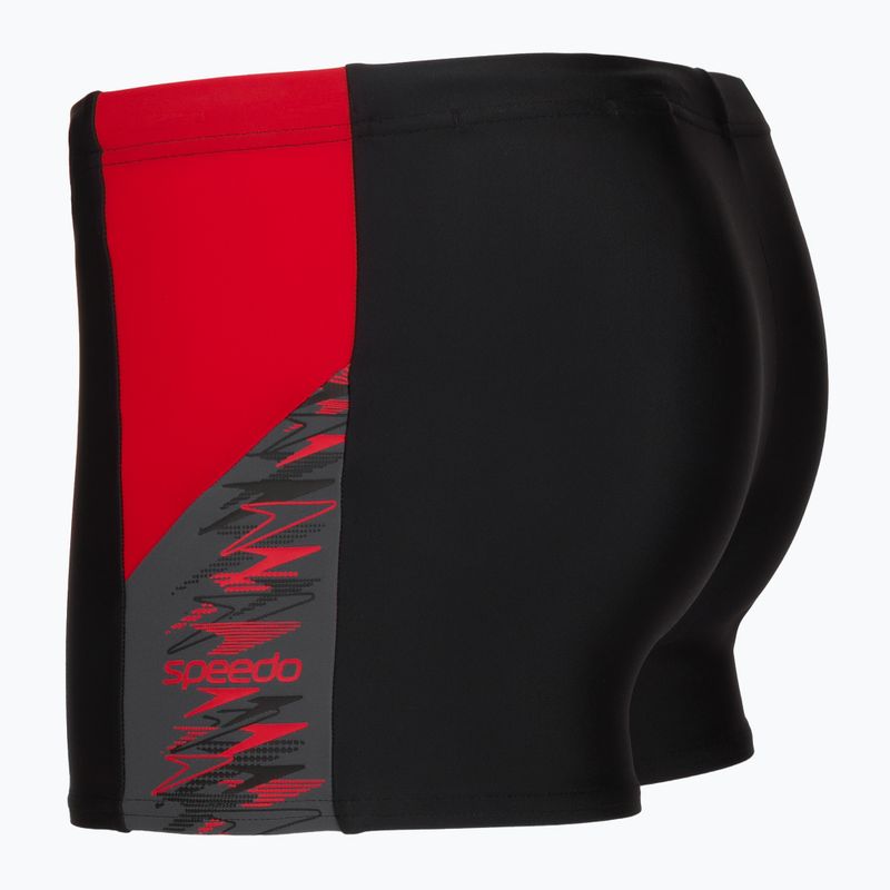 Férfi úszó boxer nadrág Speedo Dive Aquashort Anthracite/Hrr 3