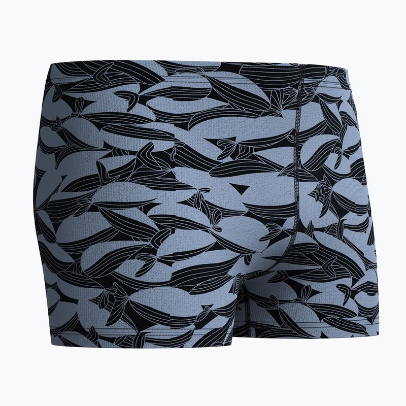 Férfi úszó boxer nadrág Speedo Print Beachstar Square Leg Anthracite/Coin Grey 6