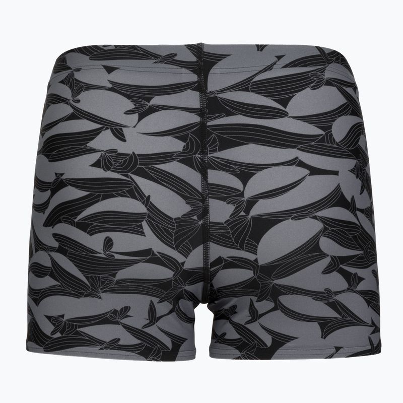 Férfi úszó boxer nadrág Speedo Print Beachstar Square Leg Anthracite/Coin Grey 6