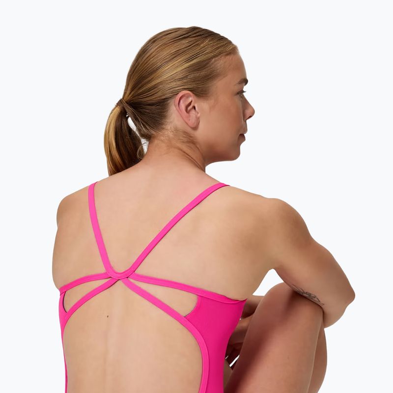 Női egyrészes úszódressz Speedo Solid Web punchy pink 4