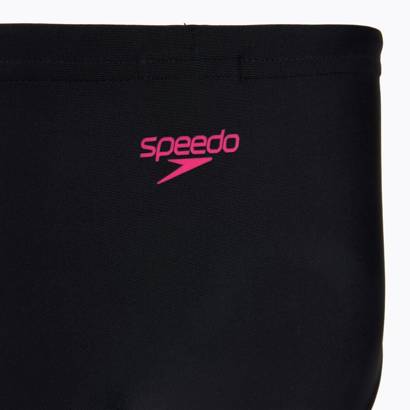 Gyermek kétrészes fürdőruha Speedo Medley Logo Racerback 2pc anthracite/pink 8