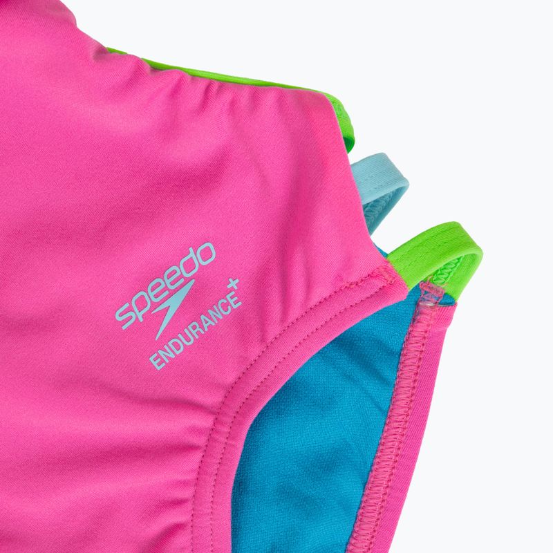 Női egyrészes fürdőruha Speedo Solid Tri neon flamingo 3