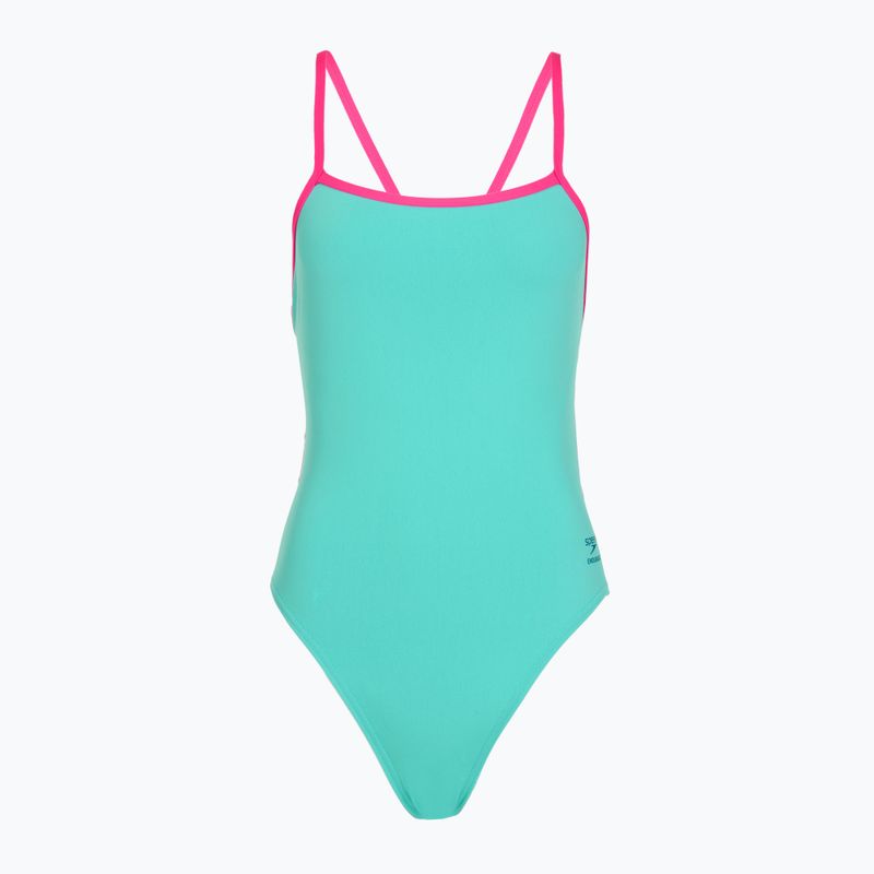 Női egyrészes fürdőruha Speedo Solid Tri aqua breeze